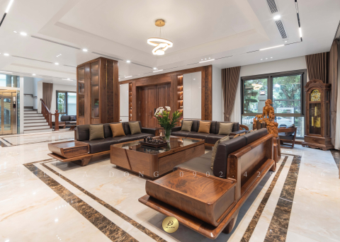 Sofa gỗ óc chó V'LOTUS SF-36